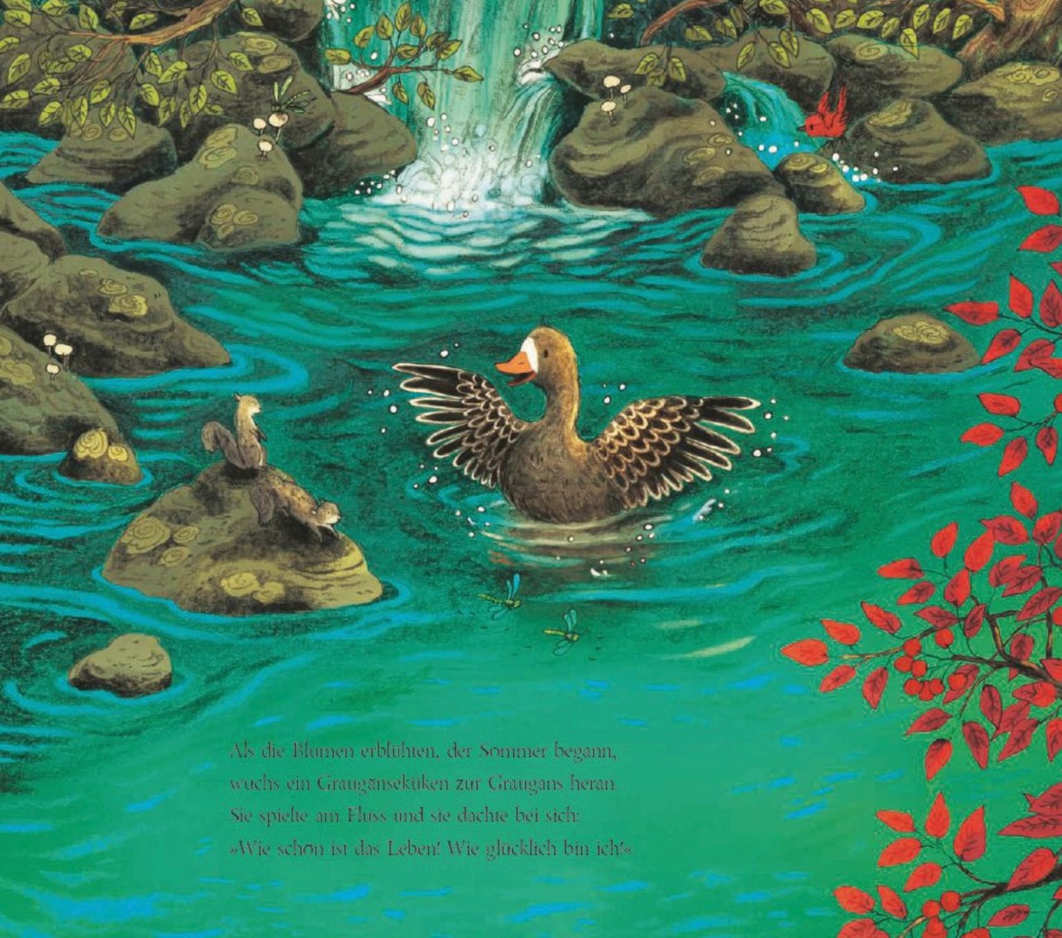 Was macht die kleine Gans im